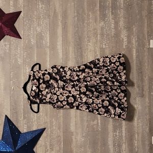 Size Large Floral A Line Pleated Xhilaration Dress